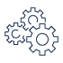 Icon of 3 gears.